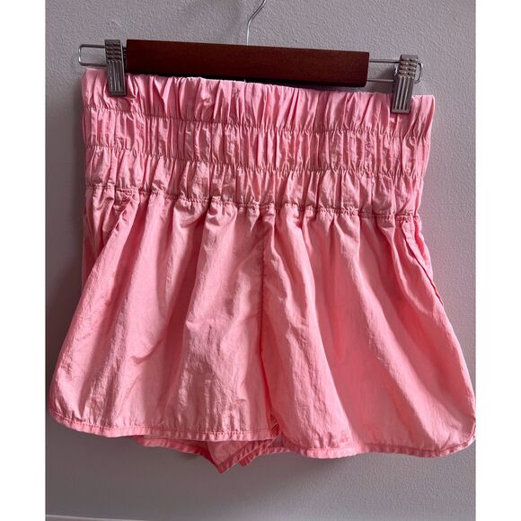 FP Movement by Free People Pants - Womans' Free People Movement Ruffle Pink Shorts size M